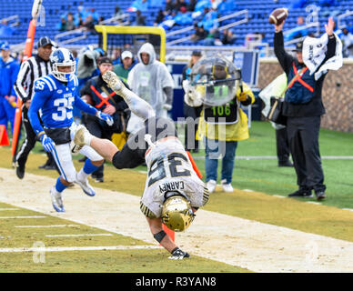 Durham, North Carolina, USA. 24th Nov, 2018. Wake Forest running back CADE CARNEY (36) runs the ball into the end zone for a fourth quarter touchdown against the Duke Blue Devils at Wallace Wade Stadium in Durham. Credit: Ed Clemente/ZUMA Wire/Alamy Live News Stock Photo