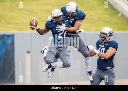 Houston, TX, USA. 24th Nov, 2018. Rice Owls running back Juma