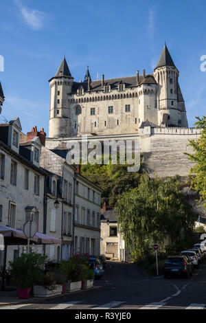 Château de Saumu at Saumur in the Loire Valley, France Stock Photo