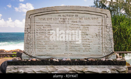 Tsunami Hawaii 1946 Stock Photo Alamy