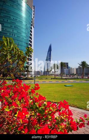 high-rise and architecture in manama bahrain Stock Photo