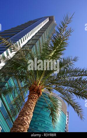 high-rise building and architecture in manama bahrain Stock Photo