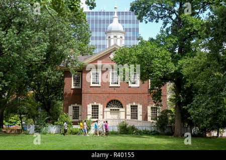 Carpenters' Hall, Independence National Historical Park, Philadelphia, Pennsylvania, Usa. Stock Photo