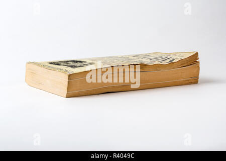 A well read paperback book Stock Photo