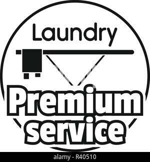 Laundry service room logo. Simple illustration of laundry service room vector logo for web design isolated on white background Stock Vector