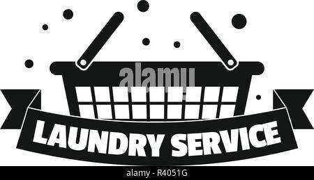 New laundry service logo. Simple illustration of new laundry service vector logo for web design isolated on white background Stock Vector