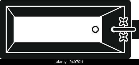 Top view bathtube icon. Simple illustration of top view bathtube vector icon for web design isolated on white background Stock Vector