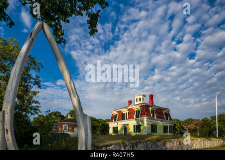 USA, Massachusetts, Cape Cod, Eastham, Fort Hill, Captain Penniman House, 1867 former home of whaler Edward Penniman Stock Photo