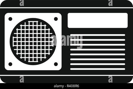 Conditioner fan icon. Simple illustration of conditioner fan vector icon for web design isolated on white background Stock Vector