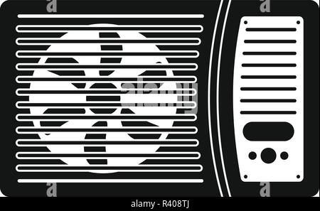 Outdoor air conditioner fan icon. Simple illustration of outdoor air conditioner fan vector icon for web design isolated on white background Stock Vector