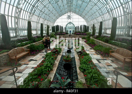 USA, Minnesota, St. Paul, Como Park Conservatory Building Stock Photo