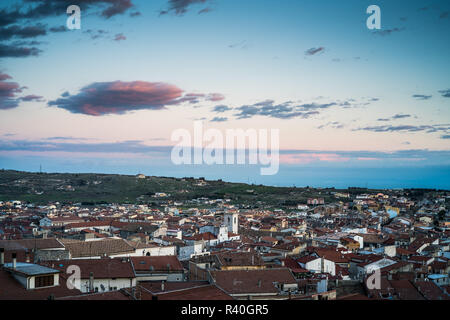 Aerial view of the San Giovanni Rotondo, Gargano, Italy, Europe. Stock Photo