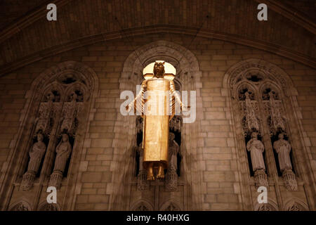 Christ in Majesty by Jacob Epstein. Riverside Church, New York City, NY, USA. Stock Photo