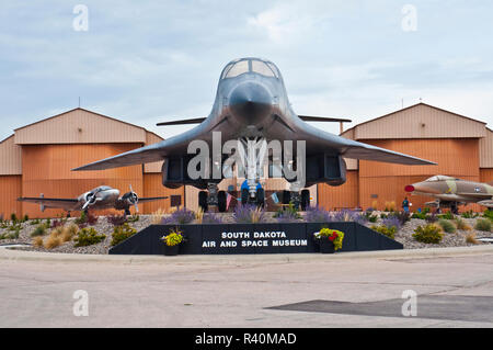USA, South Dakota, Box Elder, Ellsworth Air Force Base, Air and Space Museum, B-1B Lancer Bomber Stock Photo