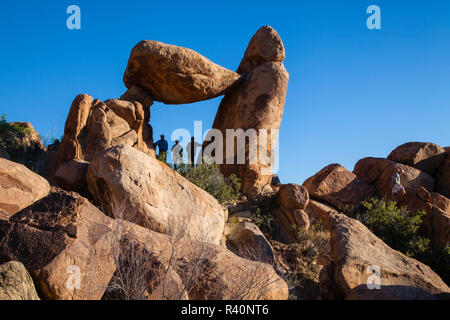 Balanced Rock, Big Bend National Park, Texas Stock Photo