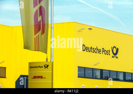 Deutsche Post, DHL Distribution Center, Berlin Germany Stock Photo