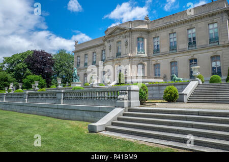 Rear View Of The Elms, Mansion, Newport, Rhode Island, Usa Stock Photo