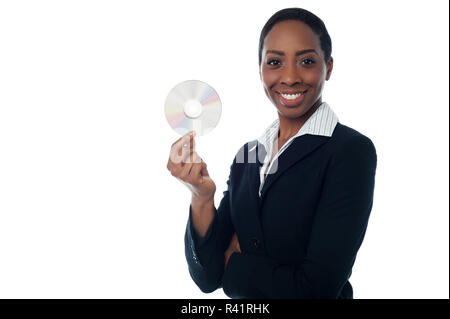 Business data is secure in a compact disk Stock Photo