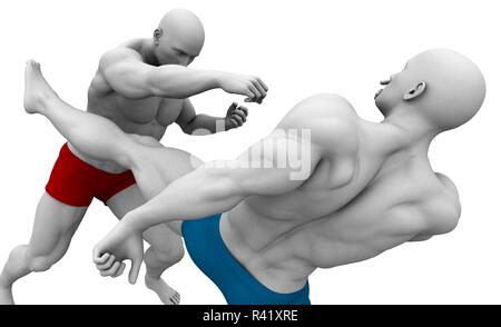 Body Combat Classes Stock Photo