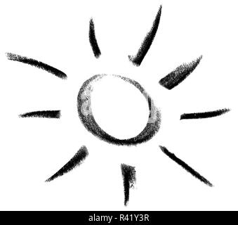 sun and light sketch Stock Photo