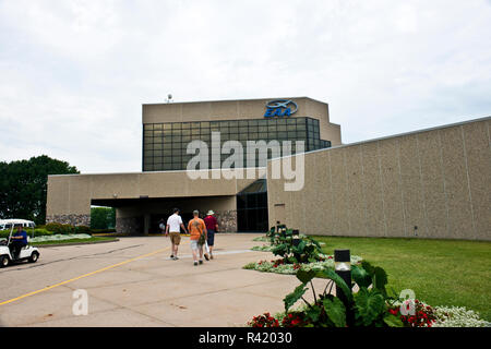 USA, Wisconsin, Oshkosh, AirVenture 2016, EAA Museum Building Stock Photo