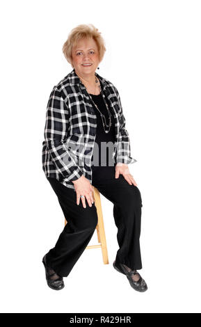 Happy middle age woman. Stock Photo