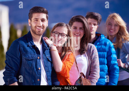 happy students group Stock Photo