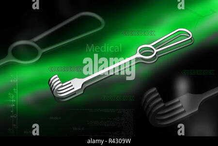 Medical Instrument Retractor Stock Photo