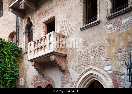 juliet's balcony in verona (romeo & juliet) Stock Photo
