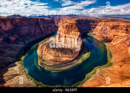 Horse Shoe Bend - Page, AZ - Daylight Stock Photo