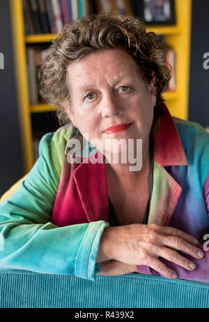 Portrait smiling older lady in her 60's. Stock Photo