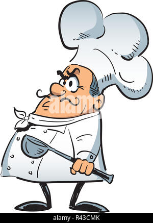 Angry Chef Stock Photo