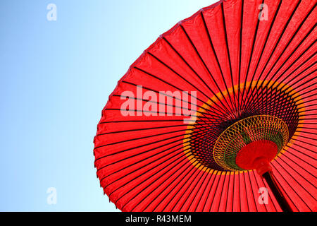 Japanese red umbrella Stock Photo