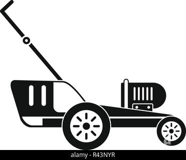 Tractor grass cutter icon. Simple illustration of tractor grass cutter ...