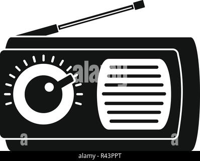 Manual radio icon. Simple illustration of manual radio vector icon for web design isolated on white background Stock Vector