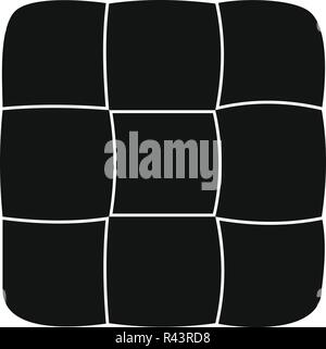 Black And White Icon Of A Bakery Shelf Displaying Freshly Baked Bread 