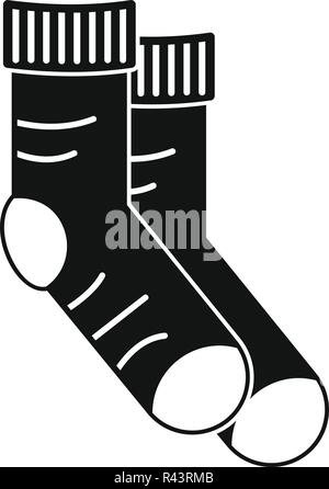 Clean socks icon. Simple illustration of clean socks vector icon for web design isolated on white background Stock Vector