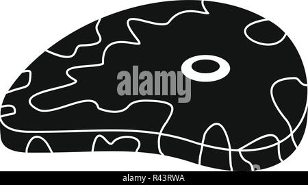 Pork steak icon. Simple illustration of pork steak vector icon for web design isolated on white background Stock Vector