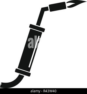 Gas welding icon. Simple illustration of gas welding vector icon for web design isolated on white background Stock Vector