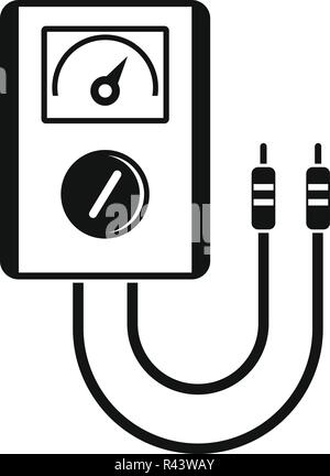 Voltage device tool icon. Simple illustration of voltage device tool vector icon for web design isolated on white background Stock Vector