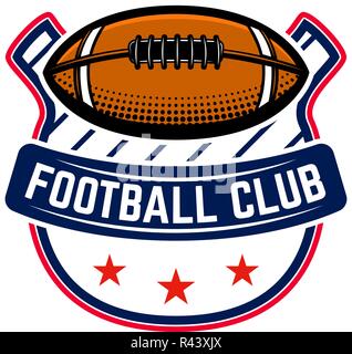 American football emblems design element for logo Vector Image