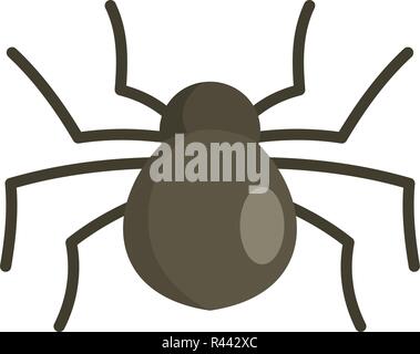 Female mouse spider icon. Flat illustration of female mouse spider vector icon for web isolated on white Stock Vector