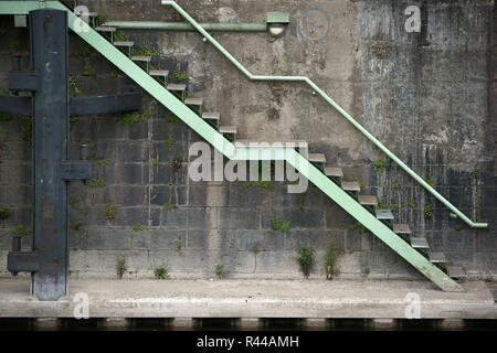 quay with stairs Stock Photo