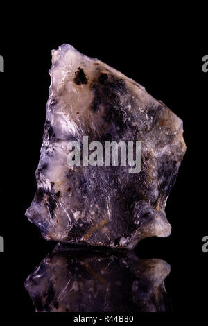 Ancient prehistoric scraper of silex. Neolithic period. Stock Photo