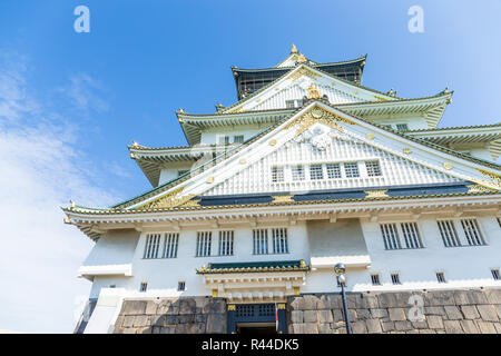 Osaka castle in Japan Stock Photo