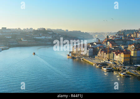 Typical Porto scene, Portugal Stock Photo