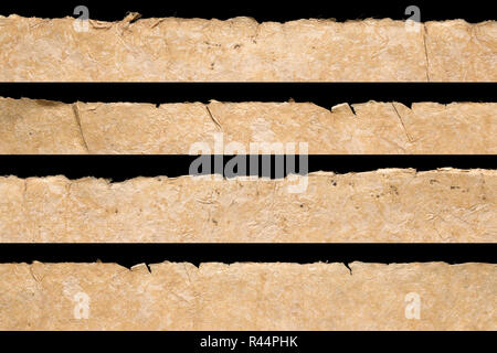 Collection of textured paper background edges for scrapbooking Stock Photo