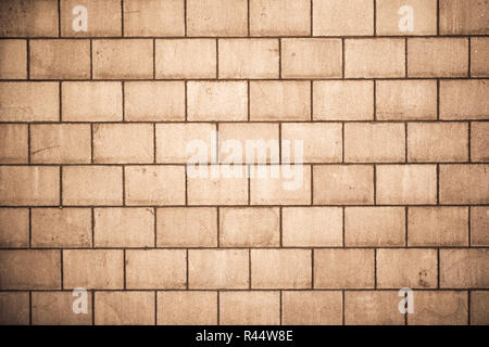 High resolution brown cream brick wall texture Stock Photo