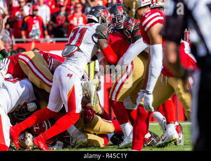 Tampa Bay Buccaneers linebacker Devante Bond (59) during an NFL