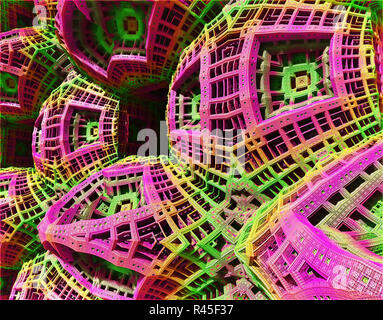 fractals computer graphics Stock Photo